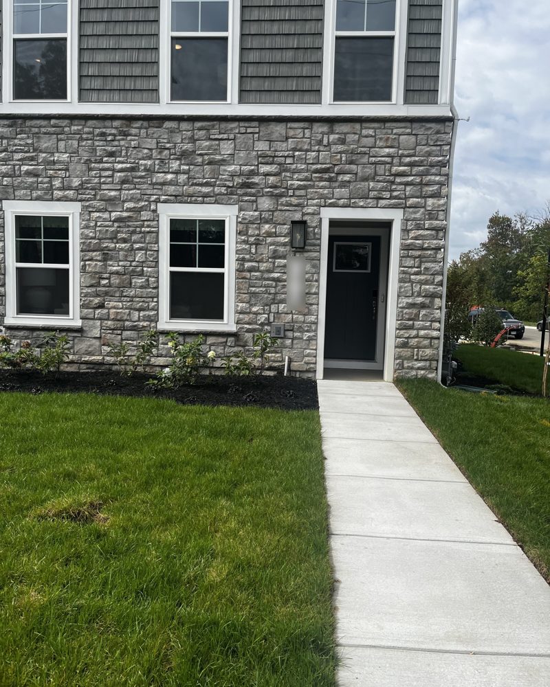 A new home with a stone front in Baltimore County